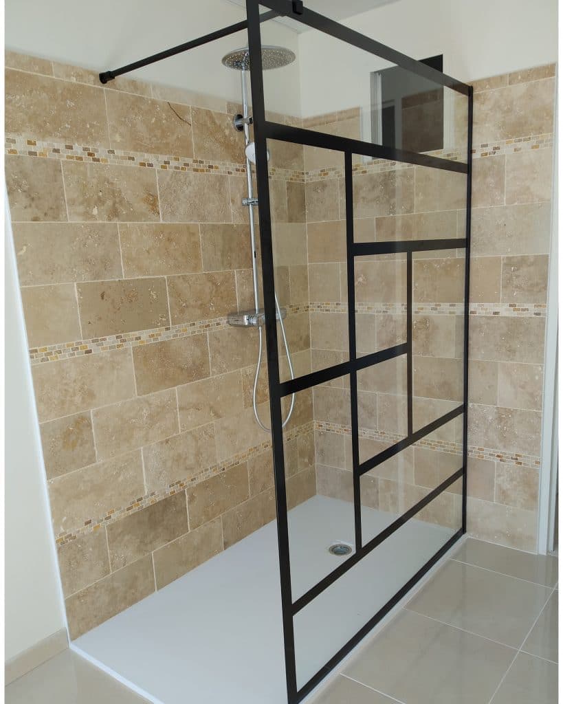 Exemple visuel d’une douche à l’italienne